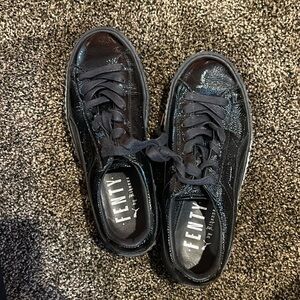 Fenty Puma black platform sneakers